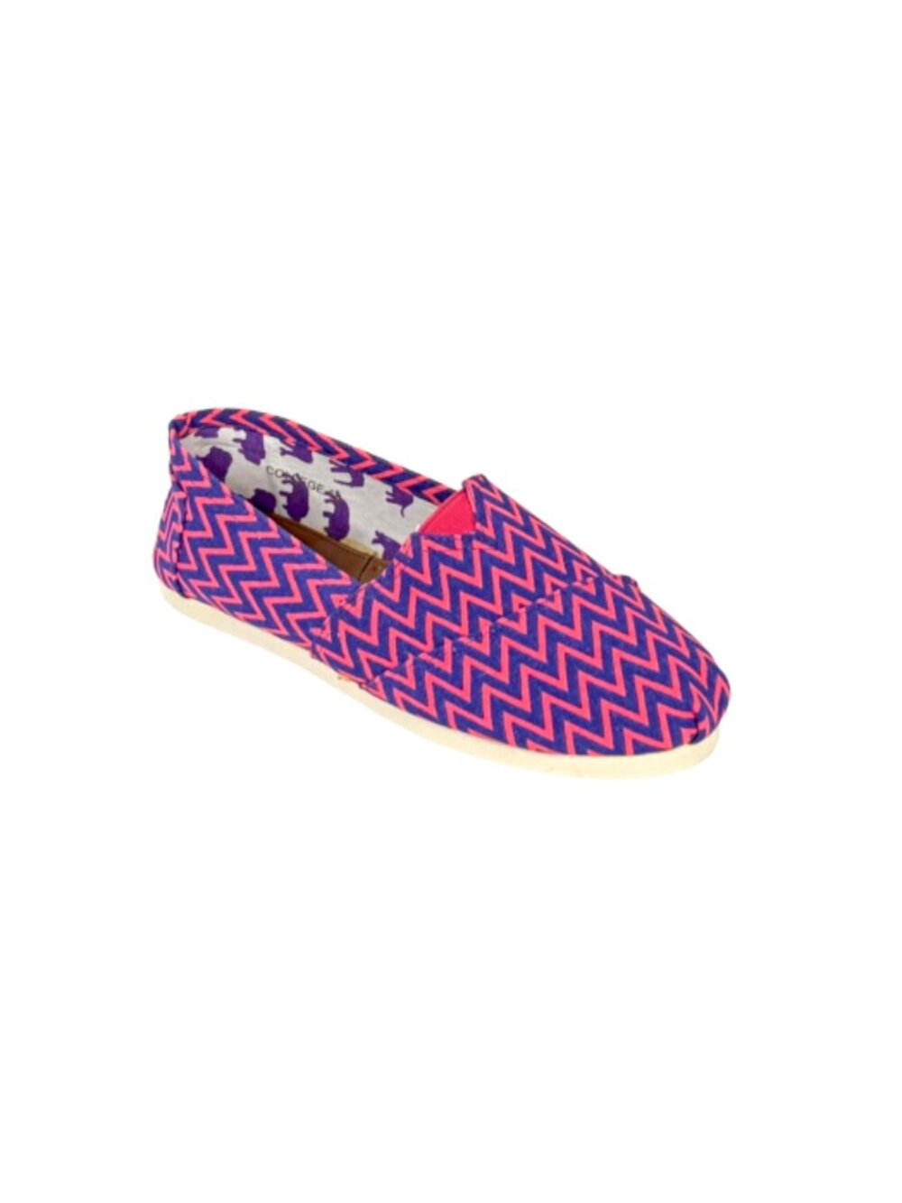 PoshMark Name: Yoki College-66 Women Fuchsia Zigzag Print Slip-On Casual Flats
